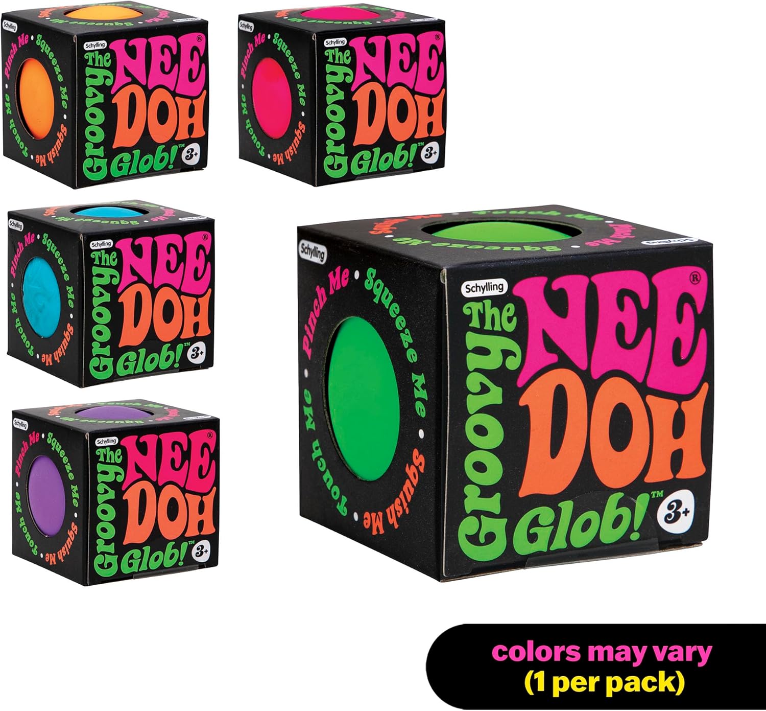 Schylling NeeDoh Original - Sensory Fidget Toy - Assorted Colors - Ages 3 to Adult . 1 Count ( Pack of 1) - Image 2