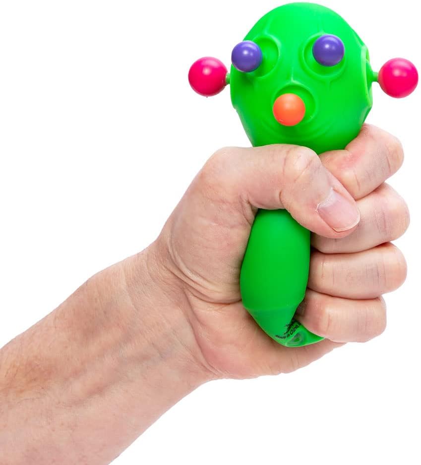 Schylling NeeDoh Panic Pete - Sensory Squeeze Toy - Popping Eyes. Ears & Nose - 4 Tall - Color May Vary (Pack of 1) - Image 3